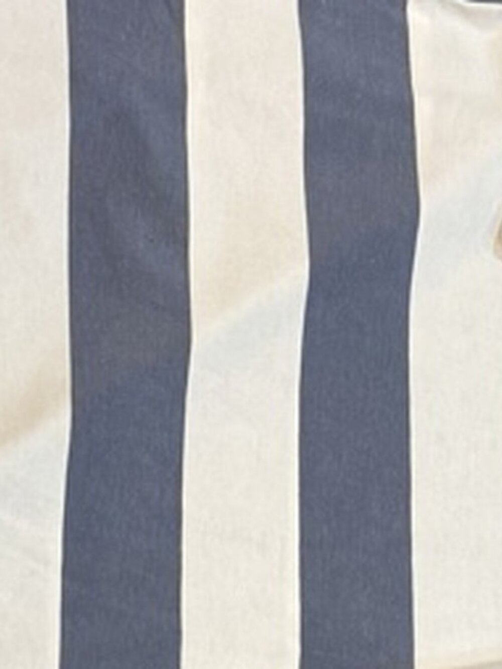Rainbow Blue White Striped Short Sleeve T-Shirt Crew Neck Size S